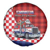 Croatia Christmas Spare Tire Cover Santa Claus Drives Home With Gifts - Wonder Print Shop