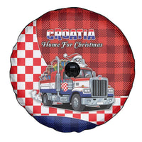 Croatia Christmas Spare Tire Cover Santa Claus Drives Home With Gifts - Wonder Print Shop