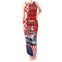 Croatia Christmas Tank Maxi Dress Santa Claus Drives Home With Gifts - Wonder Print Shop