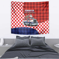 Croatia Christmas Tapestry Santa Claus Drives Home With Gifts - Wonder Print Shop