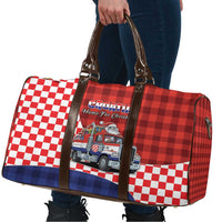 Croatia Christmas Travel Bag Santa Claus Drives Home With Gifts - Wonder Print Shop