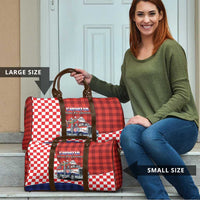 Croatia Christmas Travel Bag Santa Claus Drives Home With Gifts - Wonder Print Shop