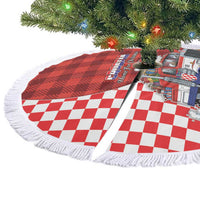 Croatia Christmas Tree Skirt Santa Claus Drives Home With Gifts - Wonder Print Shop