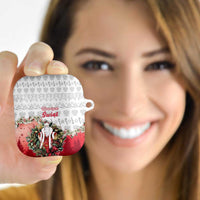 Poland Christmas AirPods Case Dziadek Mroz With Wreath - Wonder Print Shop