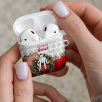 Poland Christmas AirPods Case Dziadek Mroz With Wreath - Wonder Print Shop