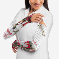 Poland Christmas Arm Sleeves Dziadek Mroz With Wreath - Wonder Print Shop