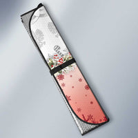 Poland Christmas Auto Sun Shade Dziadek Mroz With Wreath - Wonder Print Shop