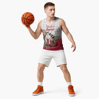 Poland Christmas Basketball Jersey Dziadek Mroz With Wreath - Wonder Print Shop