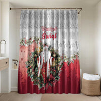 Poland Christmas Bathroom Set Dziadek Mroz With Wreath - Wonder Print Shop