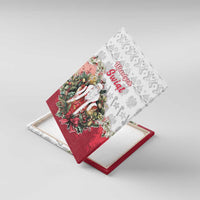 Poland Christmas Canvas Wall Art Dziadek Mroz With Wreath - Wonder Print Shop