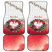 Poland Christmas Car Mats Dziadek Mroz With Wreath - Wonder Print Shop