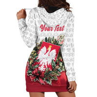 Poland Christmas Hoodie Dress Dziadek Mroz With Wreath - Wonder Print Shop