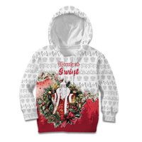 Poland Christmas Kid Hoodie Dziadek Mroz With Wreath - Wonder Print Shop