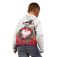 Poland Christmas Kid Hoodie Dziadek Mroz With Wreath - Wonder Print Shop