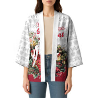 Poland Christmas Kimono Dziadek Mroz With Wreath - Wonder Print Shop