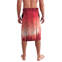 Poland Christmas Lavalava Dziadek Mroz With Wreath - Wonder Print Shop