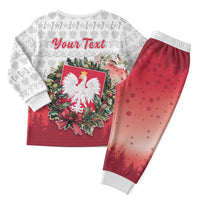 Personalized Poland Christmas Pajama Set Dziadek Mroz With Wreath - Wonder Print Shop