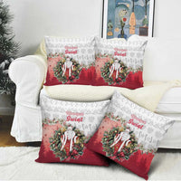 Poland Christmas Pillow Cover Dziadek Mroz With Wreath - Wonder Print Shop