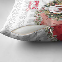 Poland Christmas Pillow Cover Dziadek Mroz With Wreath - Wonder Print Shop