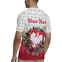 Poland Christmas Rugby Jersey Dziadek Mroz With Wreath - Wonder Print Shop
