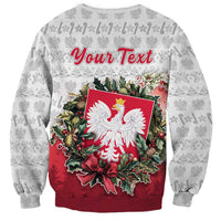 Poland Christmas Sweatshirt Dziadek Mroz With Wreath - Wonder Print Shop