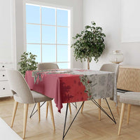 Poland Christmas Tablecloth Dziadek Mroz With Wreath - Wonder Print Shop