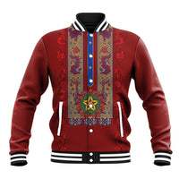 Philippines Christmas Baseball Jacket Parol Xmas Barong Style - Wonder Print Shop