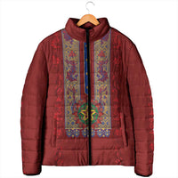 Philippines Christmas Padded Jacket Parol Xmas Barong Style - Wonder Print Shop
