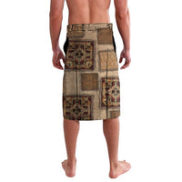 Native American Lavalava Retro Map Stitching Effect