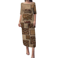 Native American Puletasi Retro Map Stitching Effect
