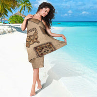 Native American Sarong Retro Map Stitching Effect