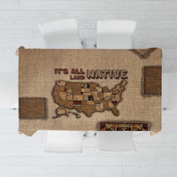 Native American Tablecloth Retro Map Stitching Effect