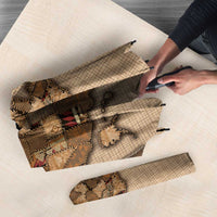 Native American Umbrella Retro Map Stitching Effect