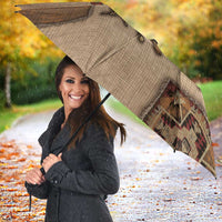 Native American Umbrella Retro Map Stitching Effect