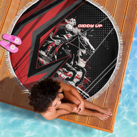 Horse Racing Beach Blanket Giddy Up