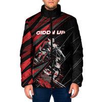 Custom Horse Racing Padded Jacket Giddy Up