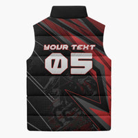 Custom Horse Racing Sleeveless Puffer Jacket Giddy Up