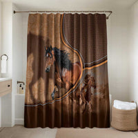 Horse Racing Bathroom Set Royal Race Leather Effect
