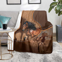 Horse Racing Blanket Royal Race Leather Effect