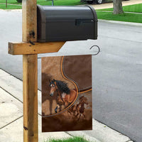 Horse Racing Garden Flag Royal Race Leather Effect