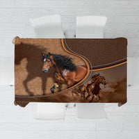 Horse Racing Tablecloth Royal Race Leather Effect