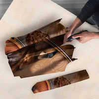 Horse Racing Umbrella Royal Race Leather Effect