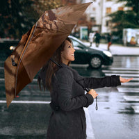 Horse Racing Umbrella Royal Race Leather Effect