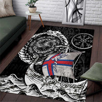 Viking Faroe Islands Area Rug Faroese Viking Ship