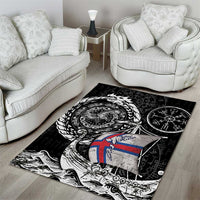 Viking Faroe Islands Area Rug Faroese Viking Ship