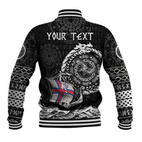 Personalized Viking Faroe Islands Baseball Jacket Faroese Viking Ship