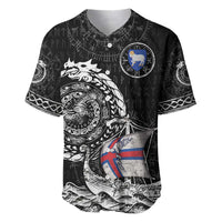 Personalized Viking Faroe Islands Baseball Jersey Faroese Viking Ship