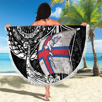 Viking Faroe Islands Beach Blanket Faroese Viking Ship