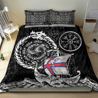 Viking Faroe Islands Bedding Set Faroese Viking Ship