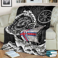Viking Faroe Islands Blanket Faroese Viking Ship